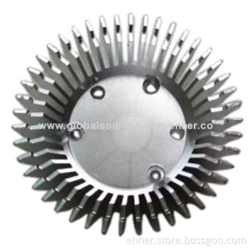 Natural Anodized LED Lamp Heat-sink, OEM/ODM Service Available